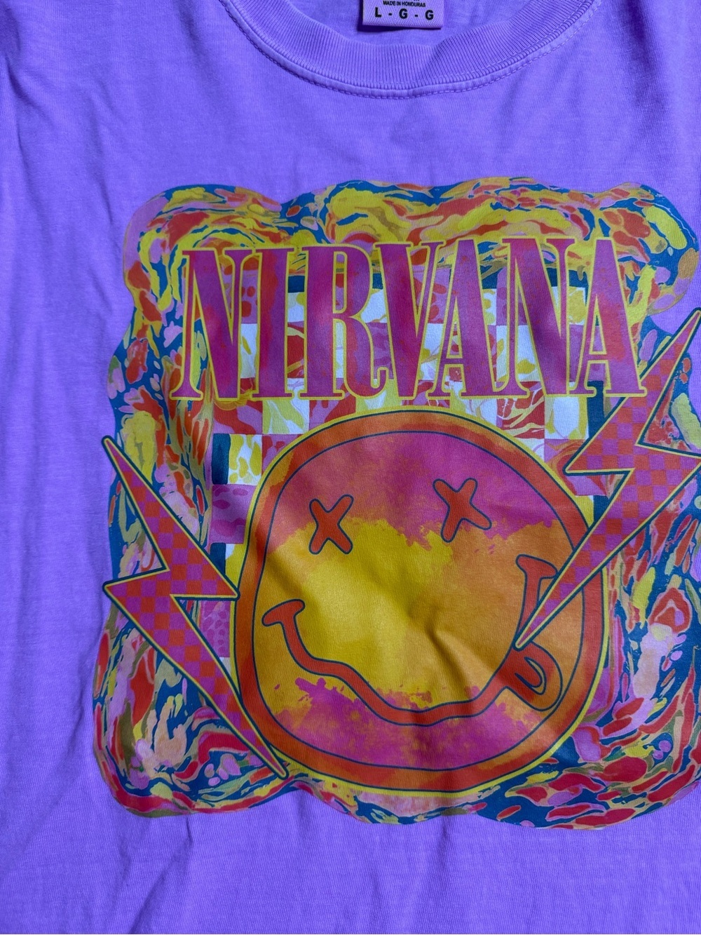 Comfort Colors Neon Violet Nirvana Short Sleeve Tee - Picture 4 of 6